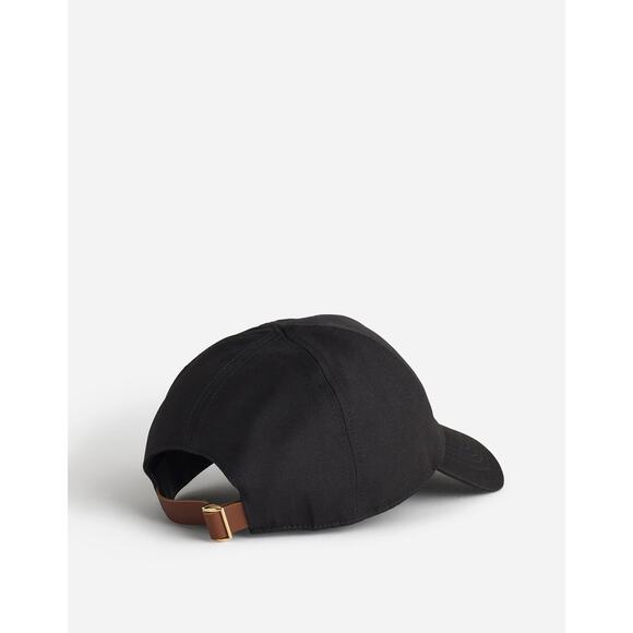 Madewell Women\'s Canvas Classic Baseball Hat True Black One Size NWOT main image 6